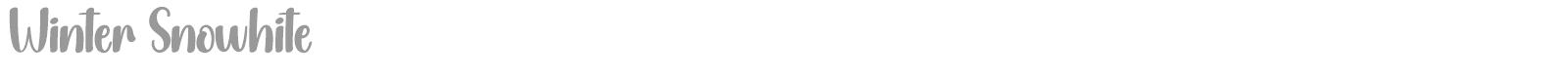 Winter Snowhite font preview